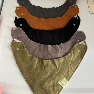 Multi-Color Baby Bandana Bib Set